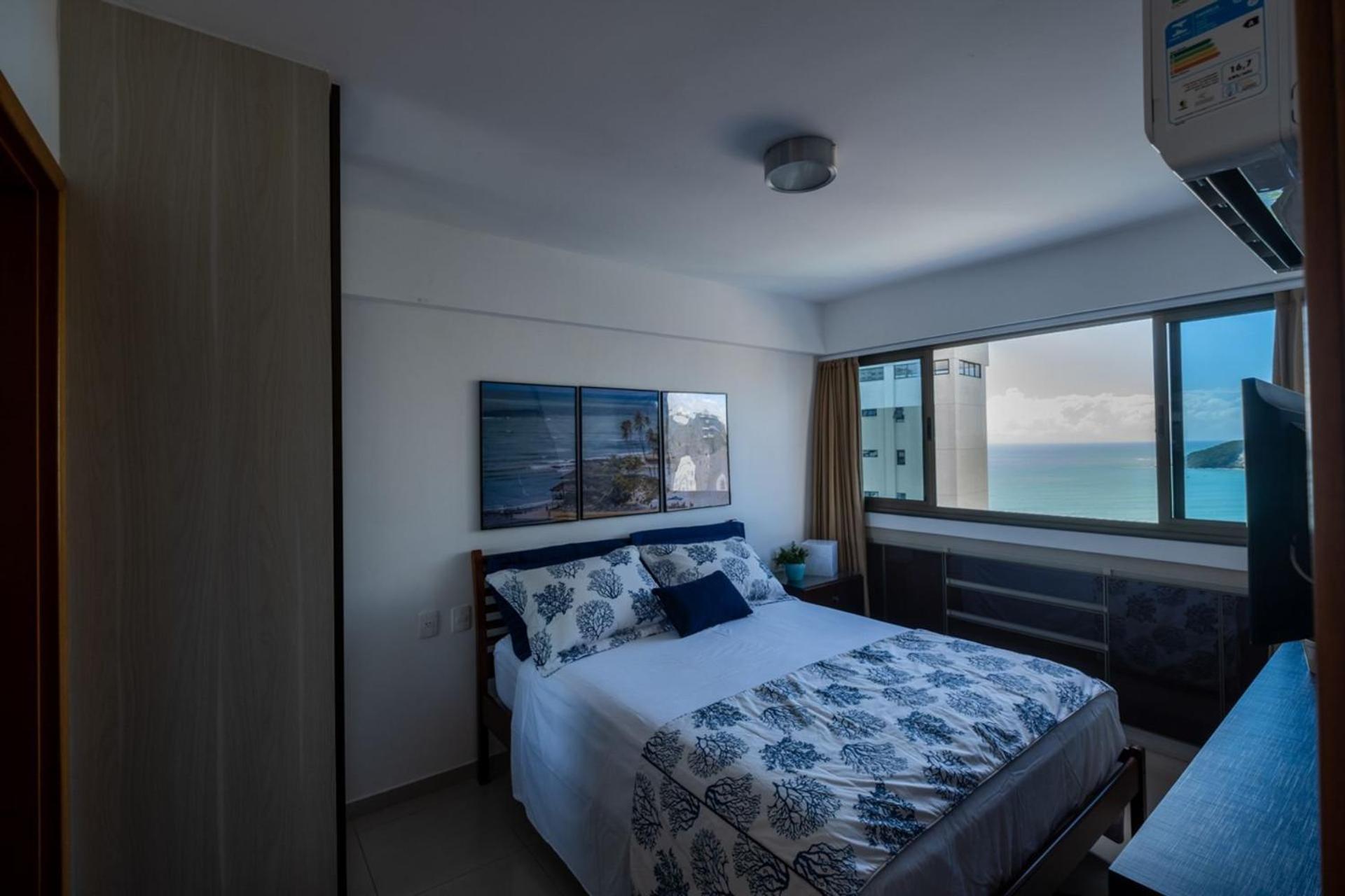 Flat Com 2 Quartos E Vista Mar Da Praia De Pontanegra-Wifi 300 Mb-Garagem-Familia-Criancas-Piscina-Pet Friendly ナタール エクステリア 写真