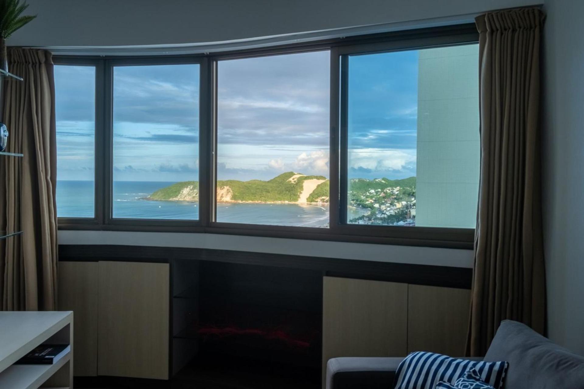 Flat Com 2 Quartos E Vista Mar Da Praia De Pontanegra-Wifi 300 Mb-Garagem-Familia-Criancas-Piscina-Pet Friendly ナタール エクステリア 写真