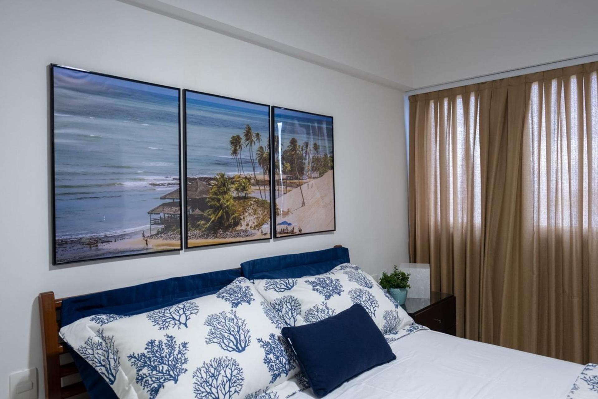 Flat Com 2 Quartos E Vista Mar Da Praia De Pontanegra-Wifi 300 Mb-Garagem-Familia-Criancas-Piscina-Pet Friendly ナタール エクステリア 写真