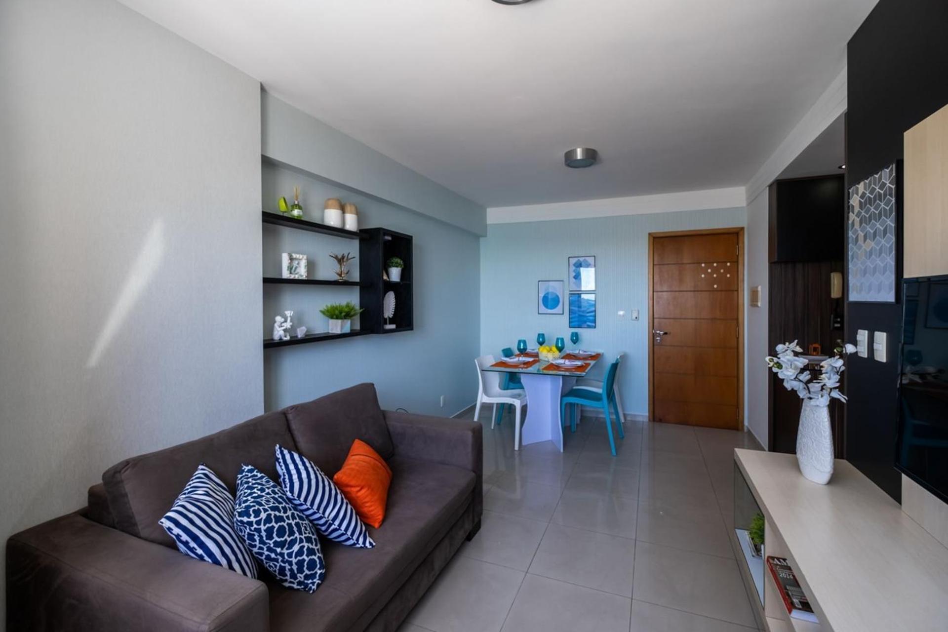 Flat Com 2 Quartos E Vista Mar Da Praia De Pontanegra-Wifi 300 Mb-Garagem-Familia-Criancas-Piscina-Pet Friendly ナタール エクステリア 写真