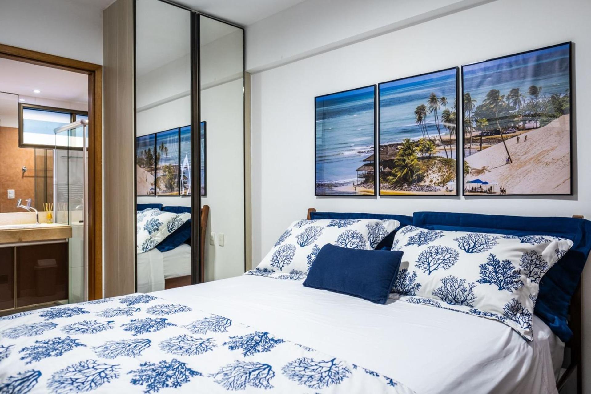Flat Com 2 Quartos E Vista Mar Da Praia De Pontanegra-Wifi 300 Mb-Garagem-Familia-Criancas-Piscina-Pet Friendly ナタール エクステリア 写真