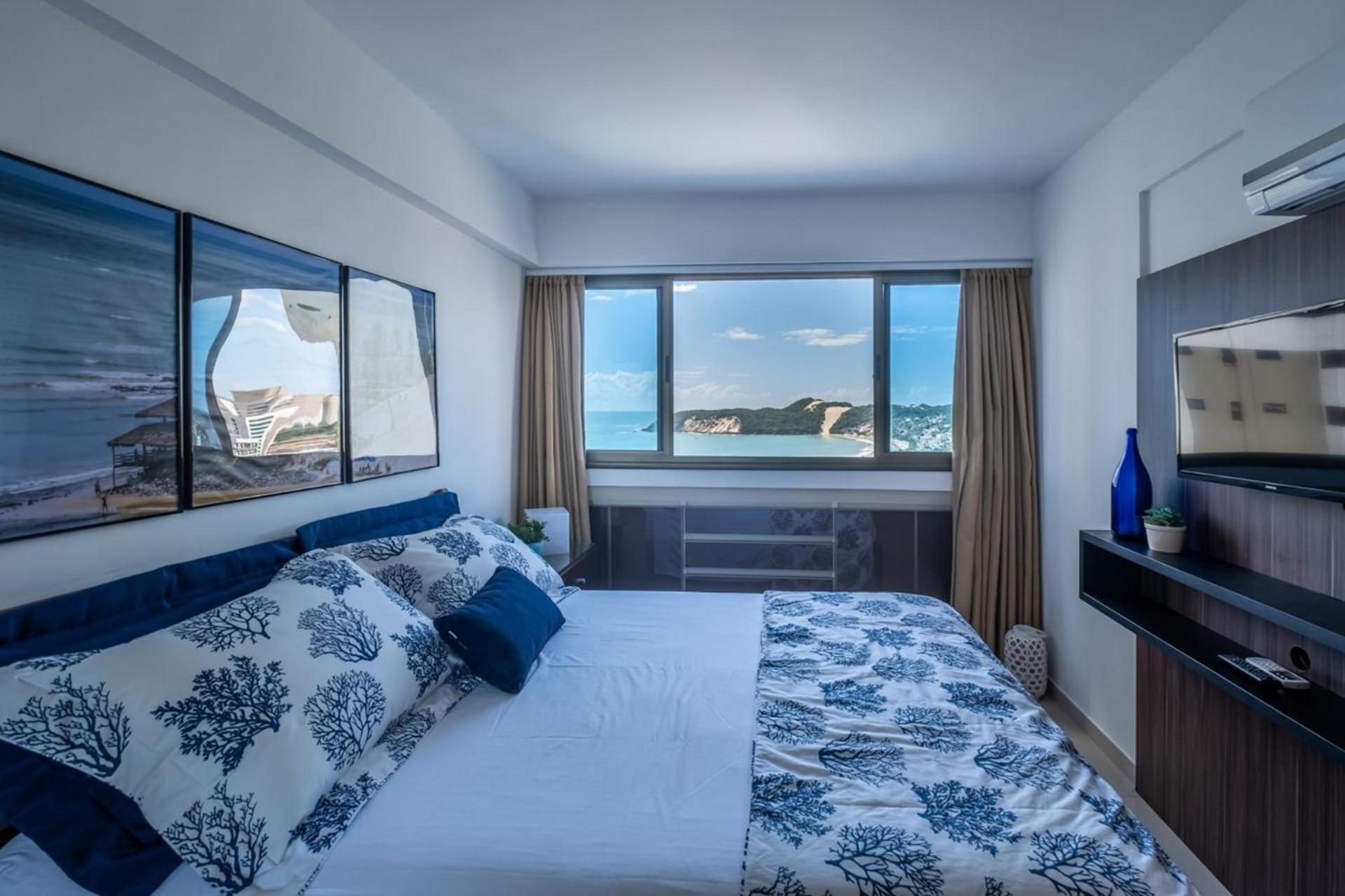 Flat Com 2 Quartos E Vista Mar Da Praia De Pontanegra-Wifi 300 Mb-Garagem-Familia-Criancas-Piscina-Pet Friendly ナタール エクステリア 写真