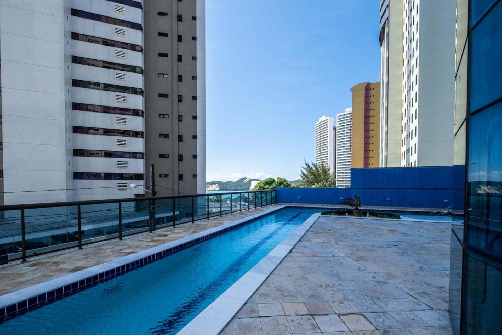 Flat Com 2 Quartos E Vista Mar Da Praia De Pontanegra-Wifi 300 Mb-Garagem-Familia-Criancas-Piscina-Pet Friendly ナタール エクステリア 写真