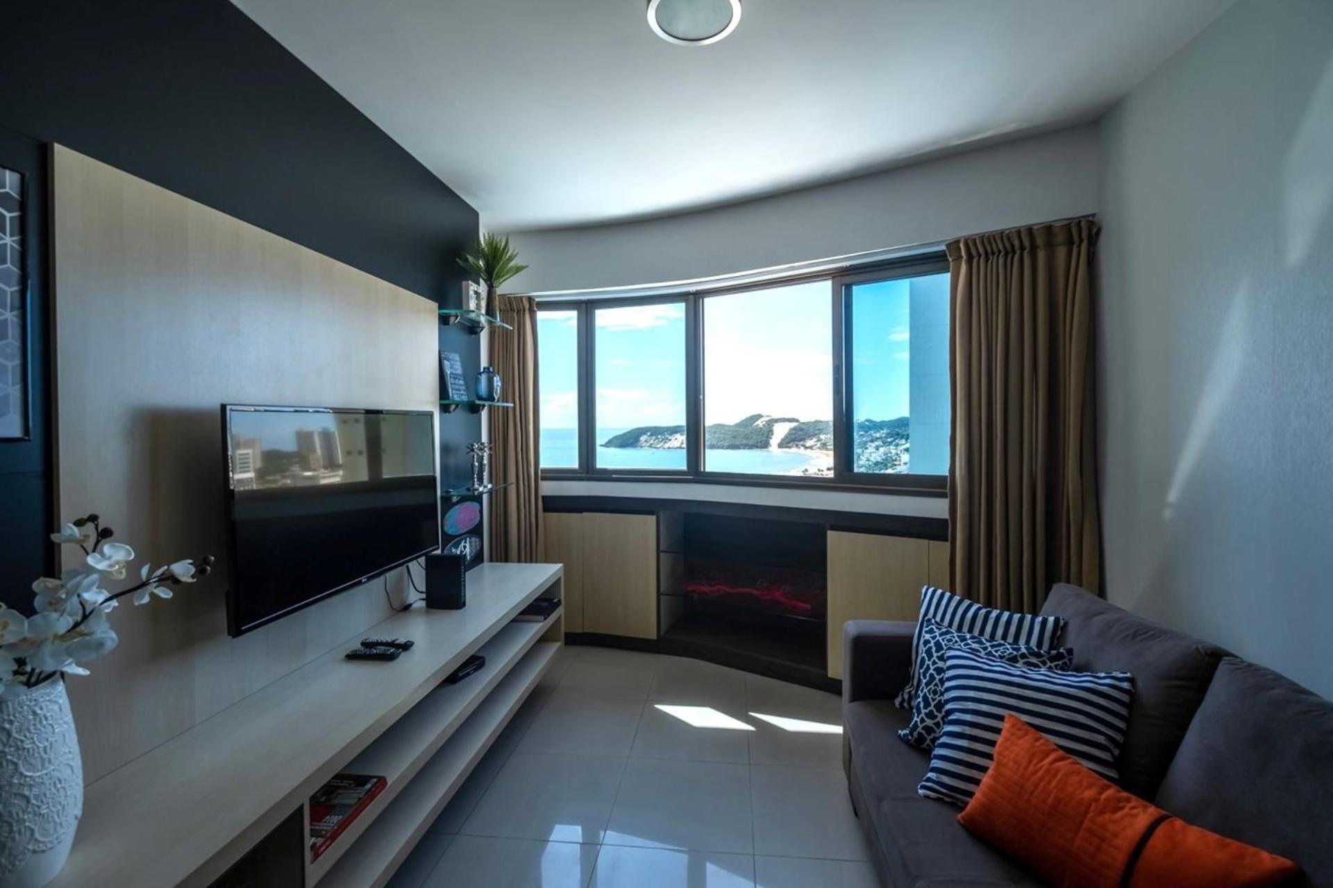 Flat Com 2 Quartos E Vista Mar Da Praia De Pontanegra-Wifi 300 Mb-Garagem-Familia-Criancas-Piscina-Pet Friendly ナタール エクステリア 写真